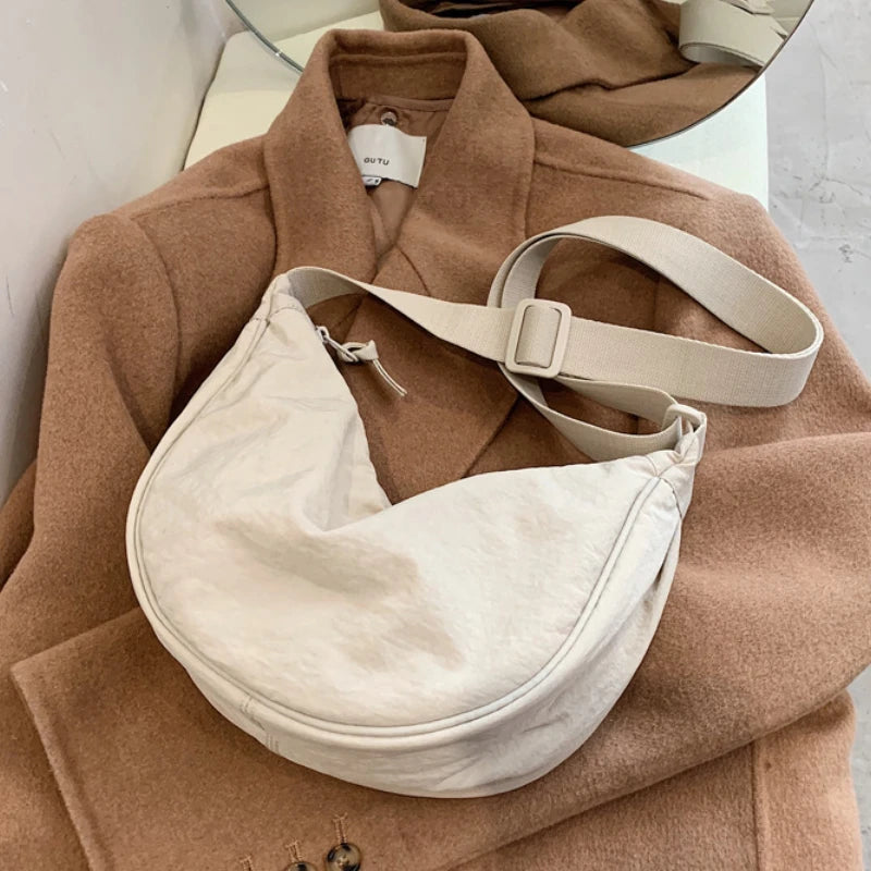 Casual Nylon Hobos Crossbody Bag for Women Shoulder Bags Large Capacity Tote