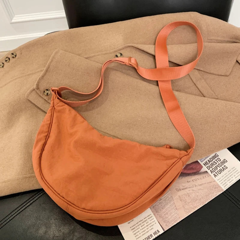 Casual Nylon Hobos Crossbody Bag for Women Shoulder Bags Large Capacity Tote