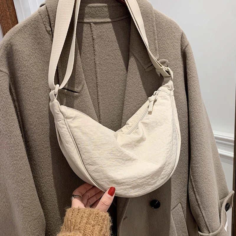 Casual Nylon Hobos Crossbody Bag Large Capacity Tote