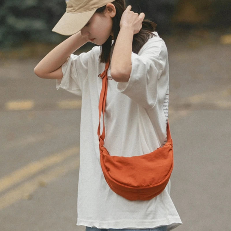 Nylon Hobo Crossbody Bag for Women Tote Chest Boho Beach Pouch