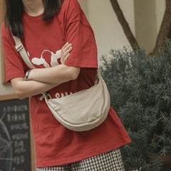 Nylon Hobo Crossbody Bag for Women Tote Chest Boho Beach Pouch