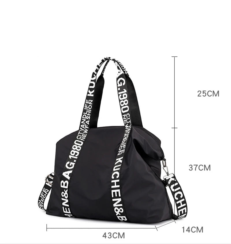 Casual Large Capacity Handbag Nylon Crossbody Shoulder Bag For Women