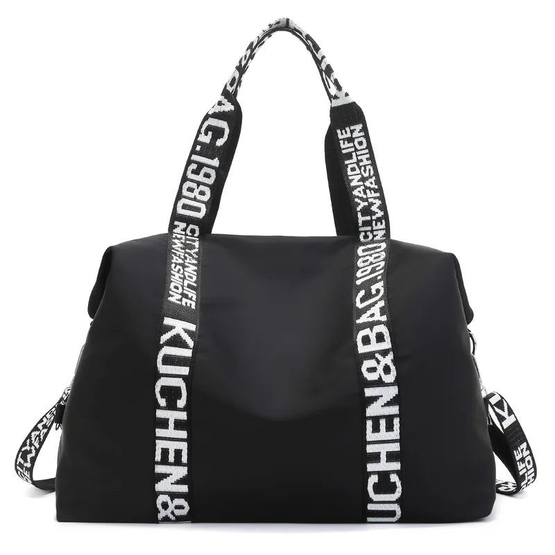 Large Capacity Nylon Tote Bag for Women Crossbody Shopping Mommy Bag