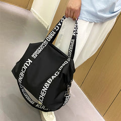 Large Capacity Nylon Tote Bag for Women Crossbody Shopping Mommy Bag