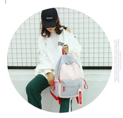 Casual Nylon Waterproof Backpack Schoolbag