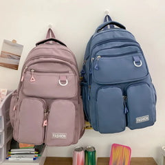 Nylon Women Backpack Travel Bags Schoolbag for Teenage Girls