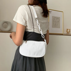 Casual Nylon Women Shoulder Bags Solid Small Handbags Female Totes