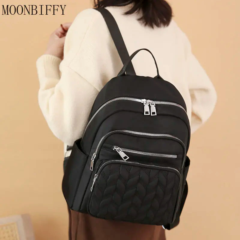 Waterproof Oxford Women's Backpack for School and Travel