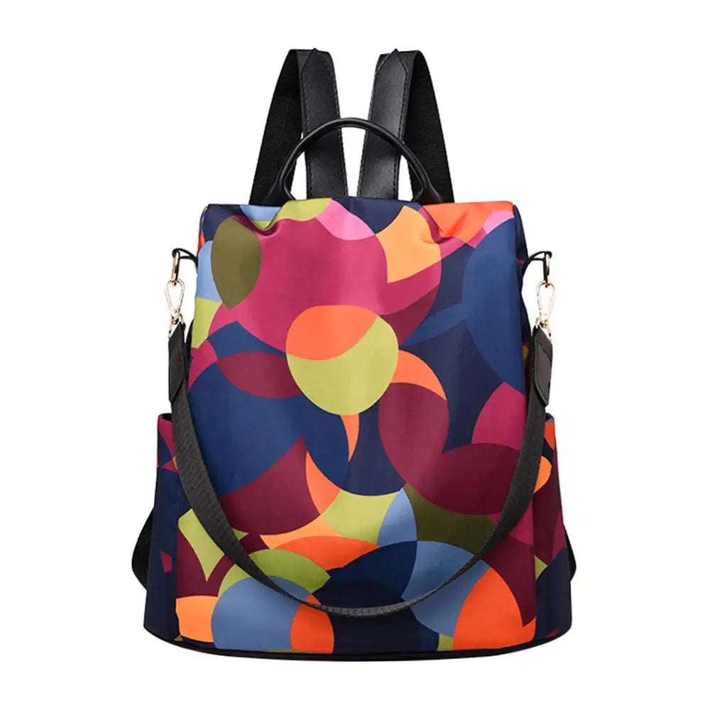 Casual Oxford Cloth Women Backpack Anti Theft Girls Schoolbags Teen Travel