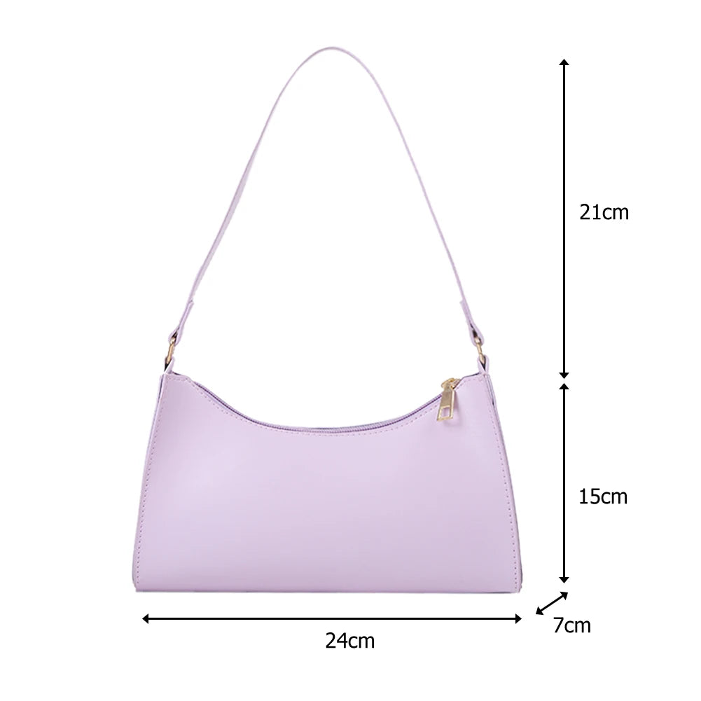 Casual PU Leather Sling Handbag Purse Women Chain Shoulder Crossbody Bag