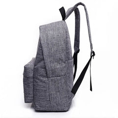 Canvas Backpack School College Student Bag Men Women