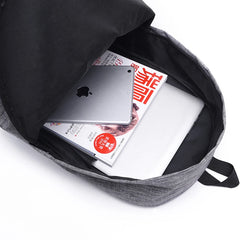 Canvas Backpack School College Student Bag Men Women
