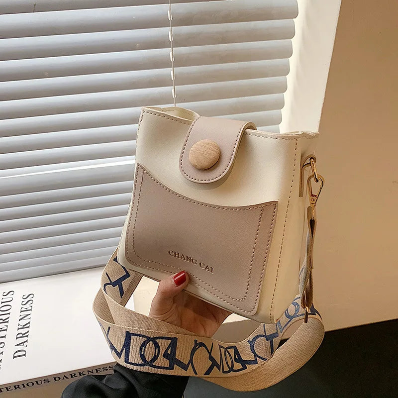 Casual Shoulder Bag Women Summer Bucket Bag