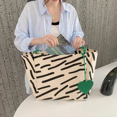 Casual Canvas Tote Bag Large Capacity Stylish Handbags