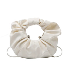 Soft Round Buckle Handbag for Women Cloud Bag