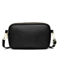 Casual Three Layer Shoulder Bag For Women Solid Crossbody Bag
