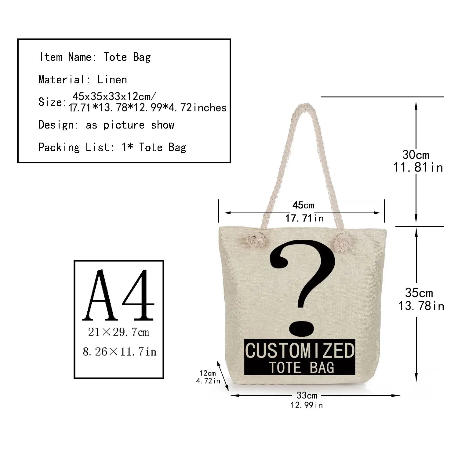 Casual Unicorn Print Shoulder Bags Thick Rope Travel Beach Tote Reusable