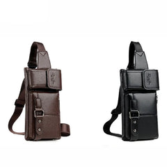 Casual Waist Bag PU Leather Fanny Pack Phone Pouch Chest Packs