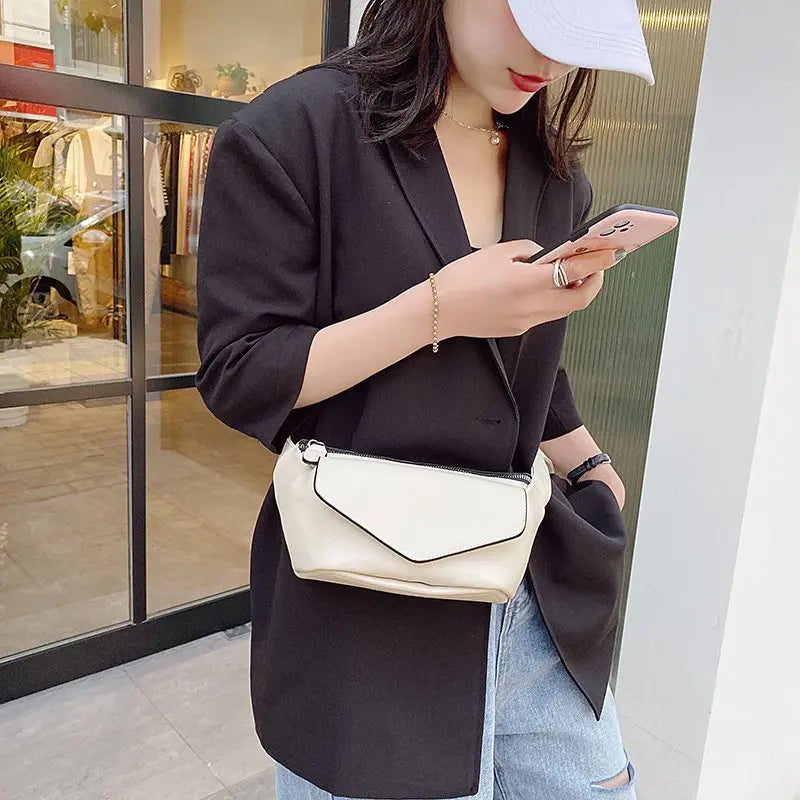 Casual Leather Shoulder Bag Travel Chest Fanny Pack Belt Purses Female Bolsos