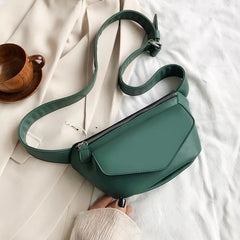 Leather Shoulder Bag Casual Waist Bag for Women