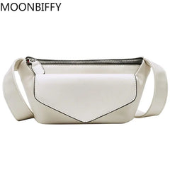 Leather Shoulder Bag Casual Waist Bag for Women