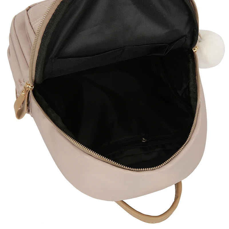 Casual Women Backpack Ladies Nylon Rucksack Anti Theft Travel Bagpacks
