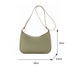 Casual Women Hobos Handbags Retro Solid PU Leather Shoulder Underarm Ladies Hand