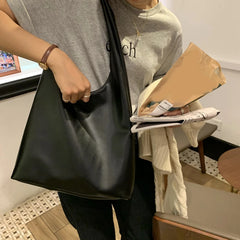 Women Shoulder Bag PU Leather Tote Handbag Soft Lady Purse Bags High Capacity