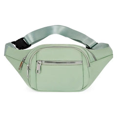 Casual Women Waist Bag Chest Bag Multi-Function Crossbody Pouch Nylon Travel