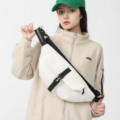 Casual Women Waist Bag Unisex Street Hip-hop Fanny Pack Nylon Belt Bag