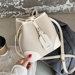 Women's Patchwork Leather Shoulder Bag Crossbody Handbag