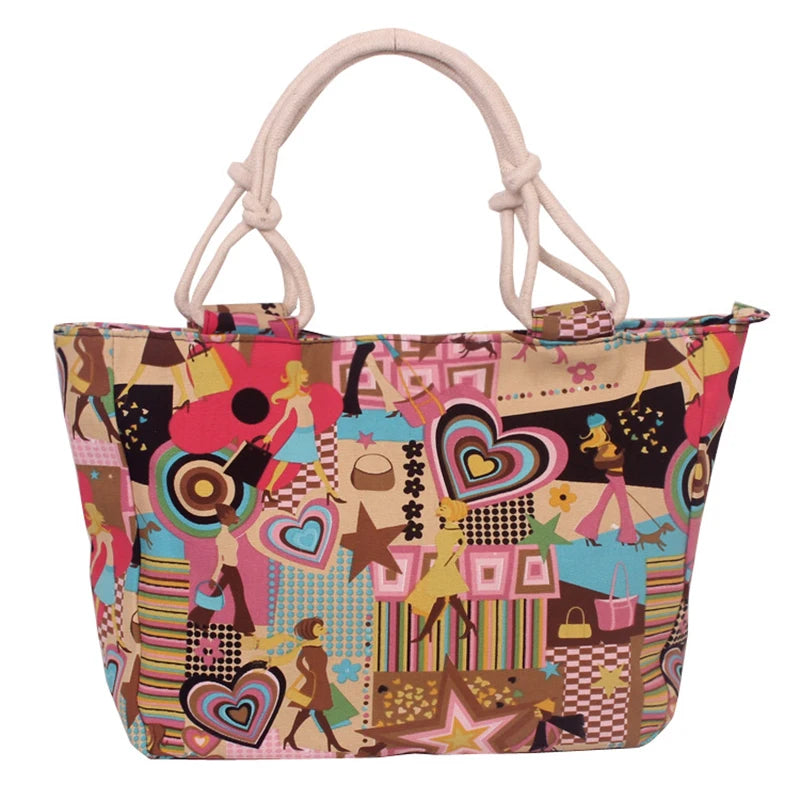 Casual Canvas Bag Women Shoulder Bag Large Tote Bag 01-SB