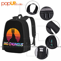 Big Chungus Backpack Large Capacity Bookbag School Sport Bag