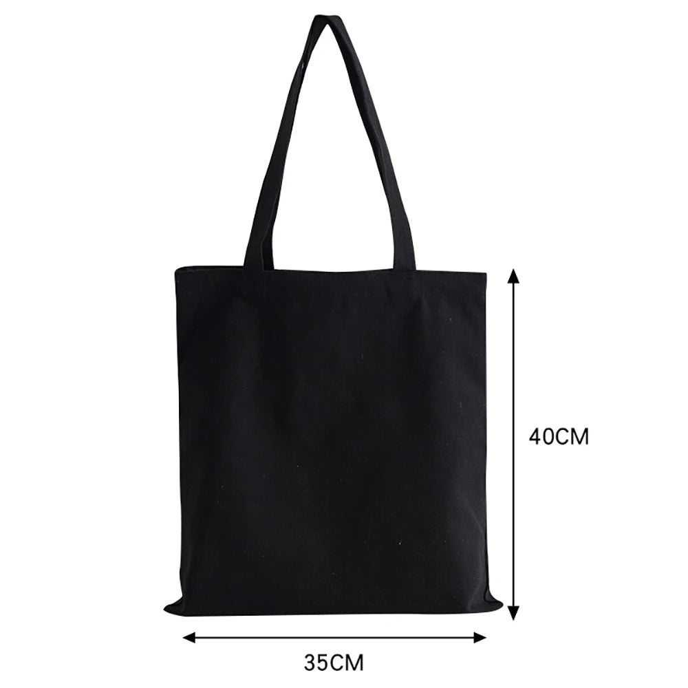 Cat Shopping Bag Woman Shopper Folding Canvas Tote Travel Bags Handbags Beach