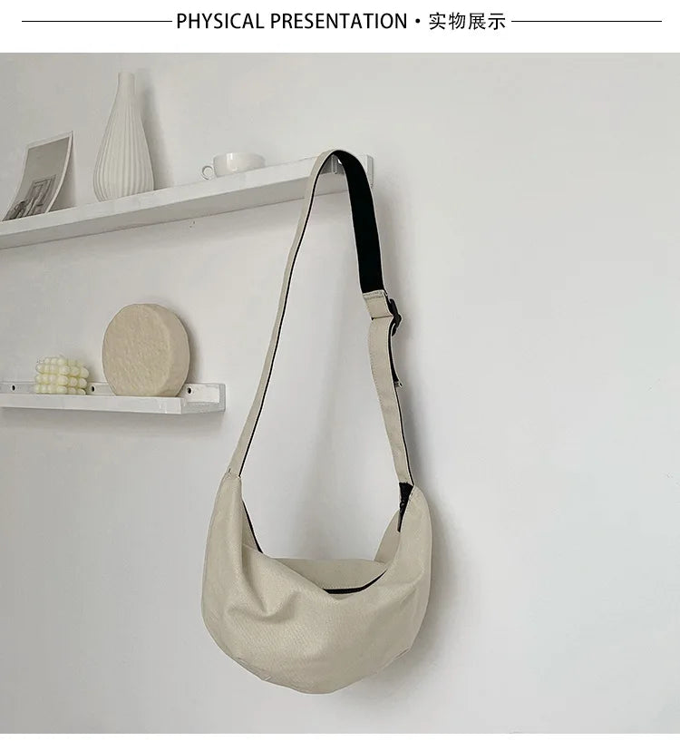 Large Women's Canvas Shoulder Bag
