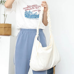 Causal Women's Canvas Bag Large Nylon Shoulder Bag High Shopping Hobo Bag