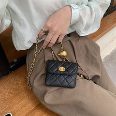 Leather Chain Bag for Women Waist Strap Chest Banana Bag