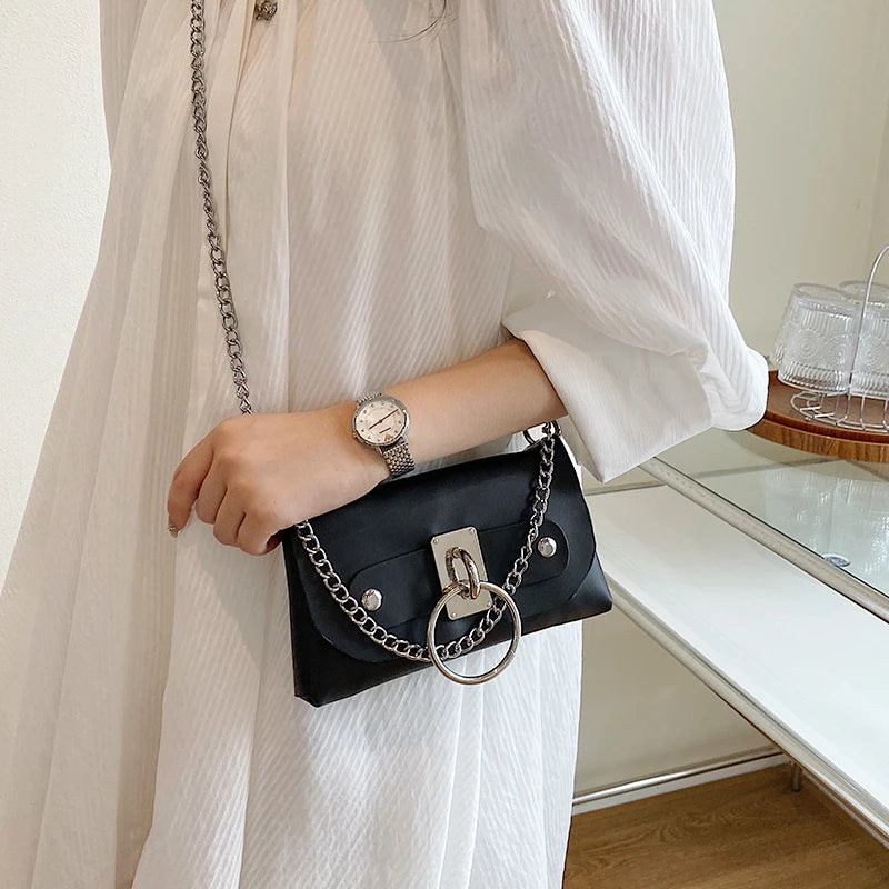 Chain Crossbody Bag For Women Phone Purse Waist Bag Ladies Chest Bag