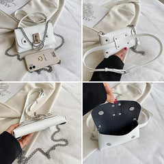 Chain Crossbody Bag For Women Phone Purse Waist Bag Ladies Chest Bag