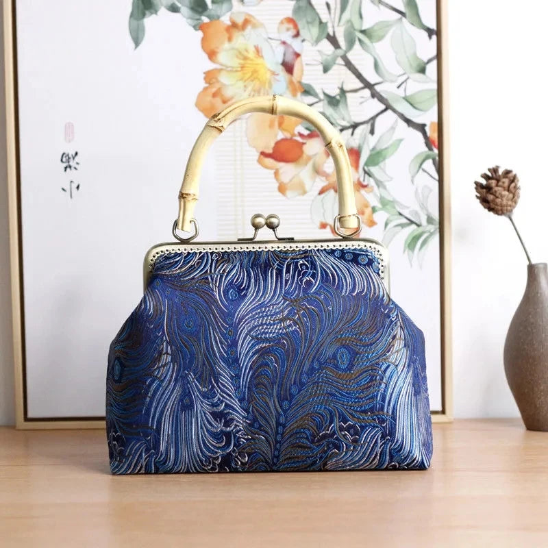 Chain Fringe Women's Handbags Purses Retro Vintage Bag Shell Lock Bags