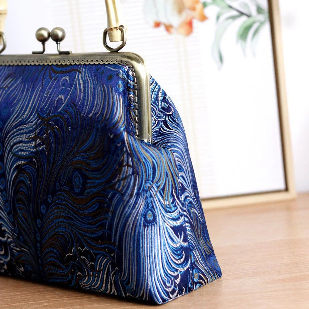 Chain Fringe Women's Handbags Purses Retro Vintage Bag Shell Lock Bags