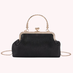 Chain Messenger Bag Crossbody Bag Soft PU Leather Metal Buckle