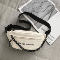 Nylon Fanny Pack Purse Large Phone Belt Bag Canvas Waterproof Travel Phone Bag
