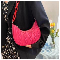 Pink Summer Shoulder Bag High-Quality Leather Messenger Bag for Women