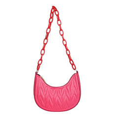 Pink Summer Shoulder Bag High-Quality Leather Messenger Bag for Women