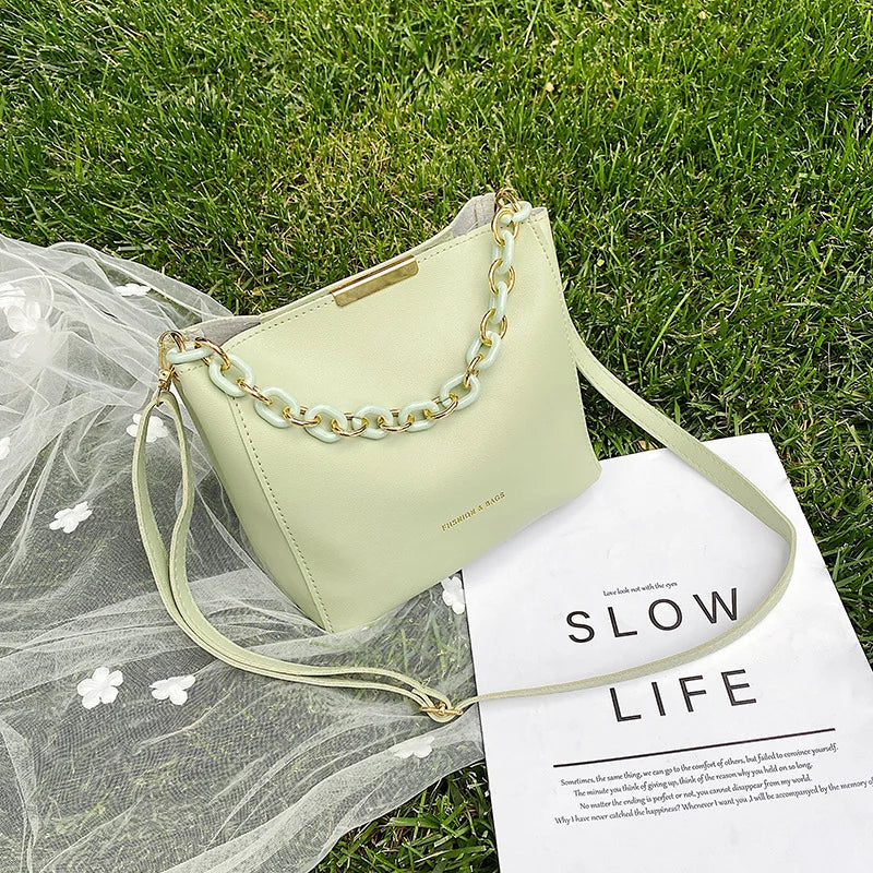 Chain Small Bag Women's Bag Ins One Shoulder Portable Messenger Bag