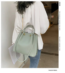 Rivet Chain Shoulder Bag for Women