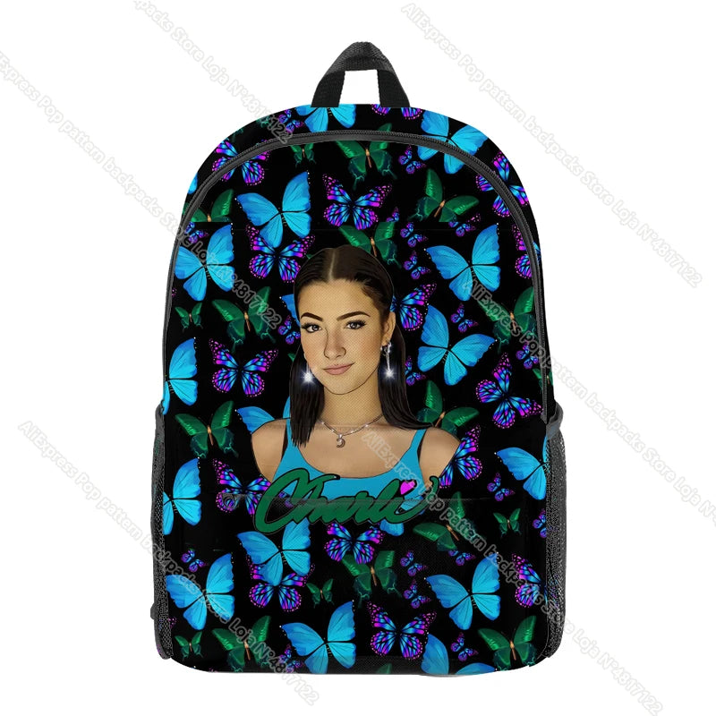 Charli Damelio 3D Waterproof Backpack - Back to School Bags