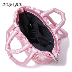 Ladies Handbags Winter Cotton-Padded Bag Soft Casual Warm Portable