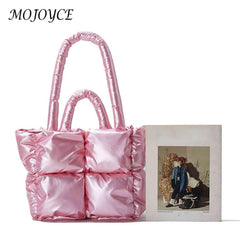 Ladies Handbags Winter Cotton-Padded Bag Soft Casual Warm Portable